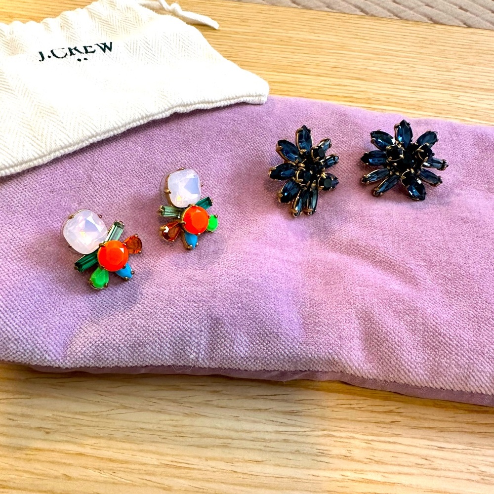J. Crew statement earrings, never worn!